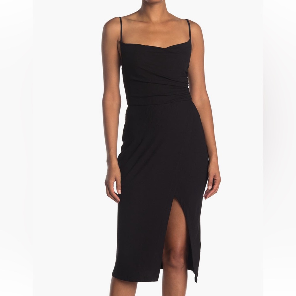 Laundry By Shelli Segal Black Midi Dress